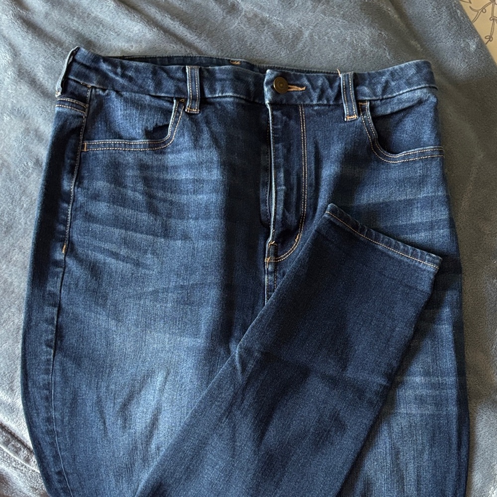 American Eagle Outfitters Deep Blue Jeans